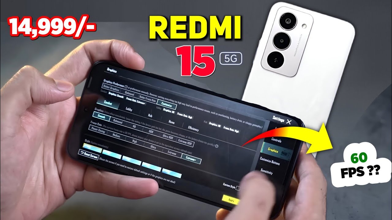 REDMI 15 5G (CHUNA LAG GAYA 😭)BGMI/PUBG Gaming Review - Explained 