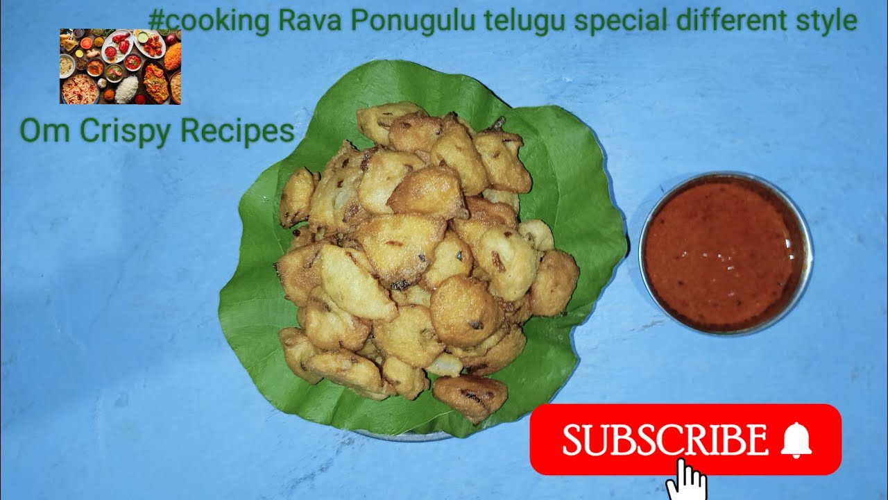 #cooking Rava Ponugulu telugu special different style 
