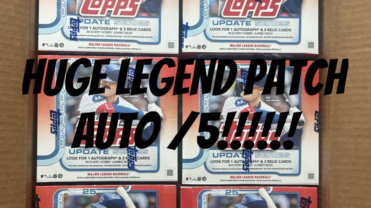 ЭТА КОРОБКА БЫЛА СУМАСШЕДШЕЙ! ОГРОМНЫЙ АВТОМОБИЛЬ /5! 2025 Topps Update Baseball Jumbo Case-Box #2 🔥