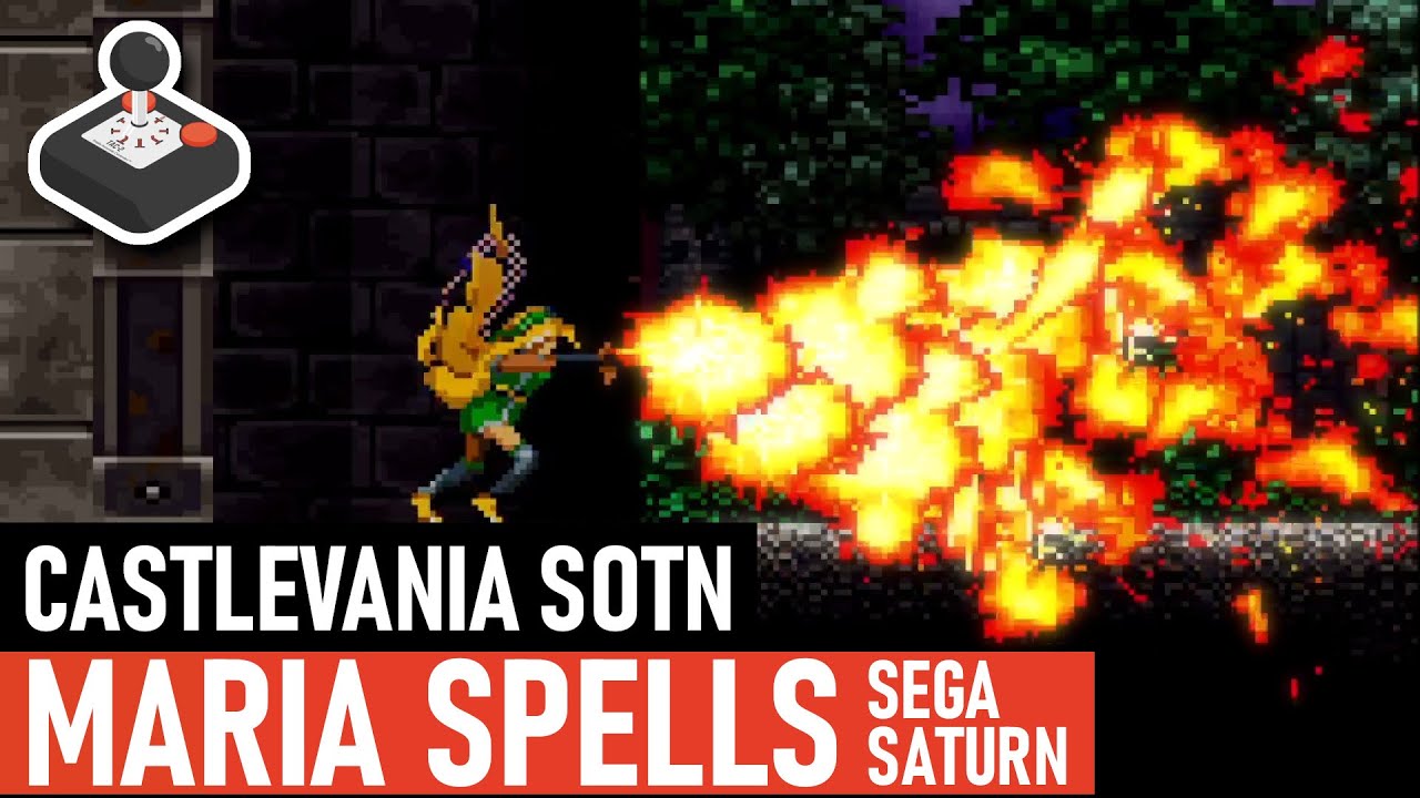 Castlevania SotN - Maria Special Moves & Spells (Sega Saturn)