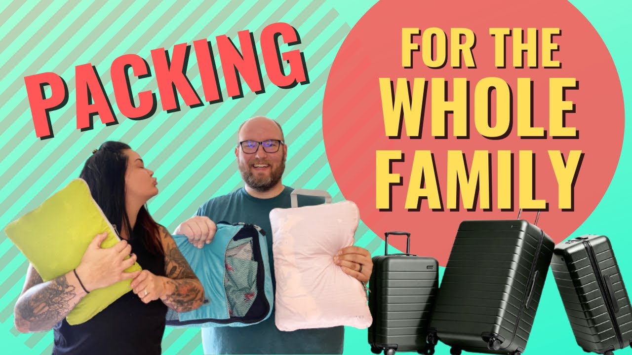 How to pack light for the whole family! Make a packing list and organize with packing cubes!