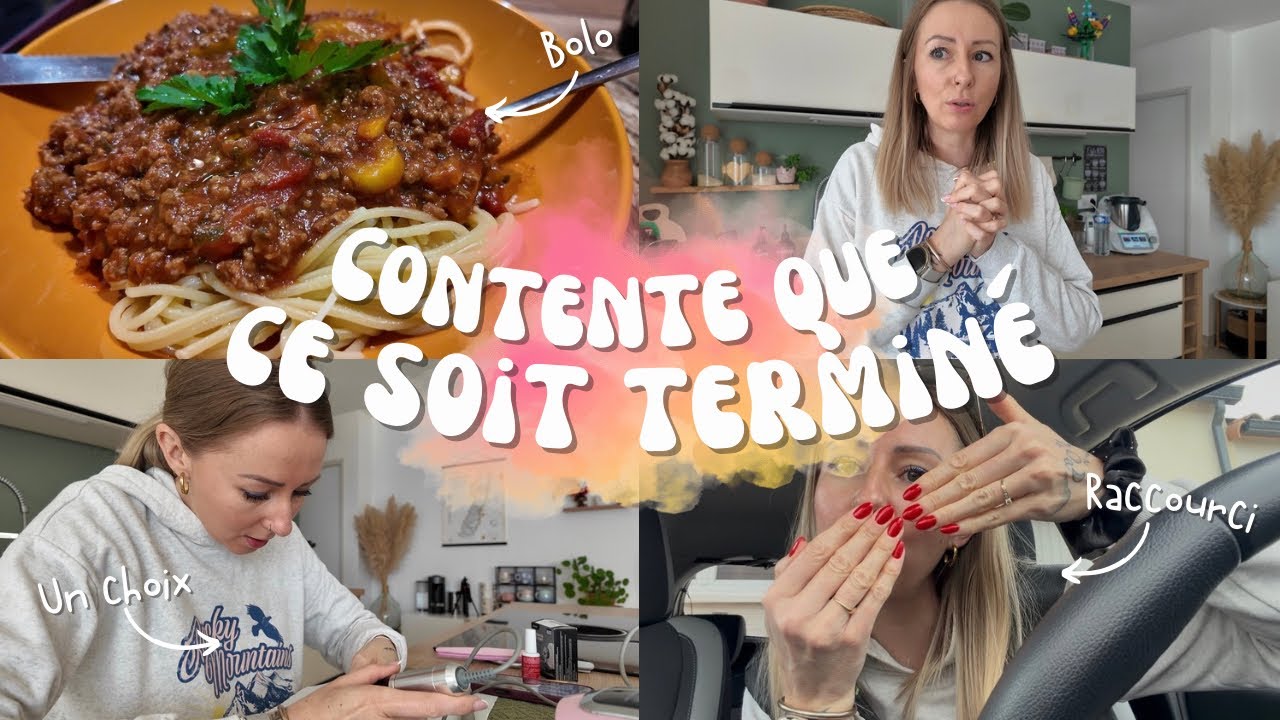 CONTENTE QUE CE SOIT TERMINÉ …