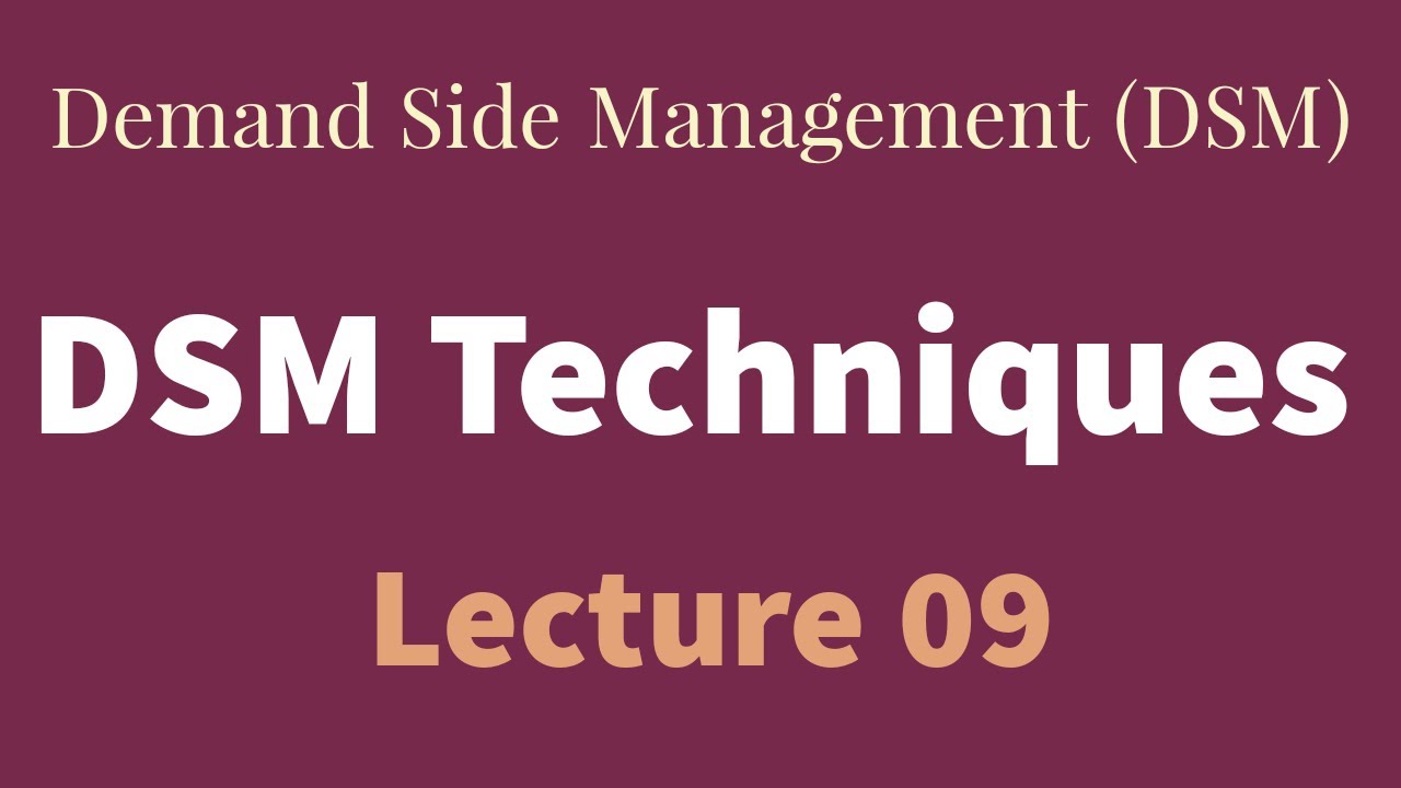 DEMAND SIDE MANGAGEMENT TECHNIQUES PEAK SHIFTING DIFFERENT TIME ZONE RAIN WATER HARVESTING|DSM Tech