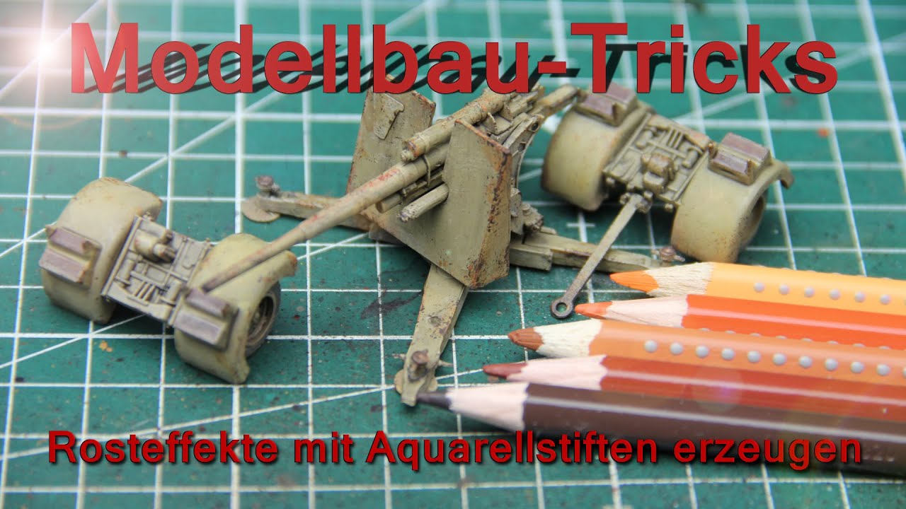 Rosteffekte mit Aquarellstiften erzeugen