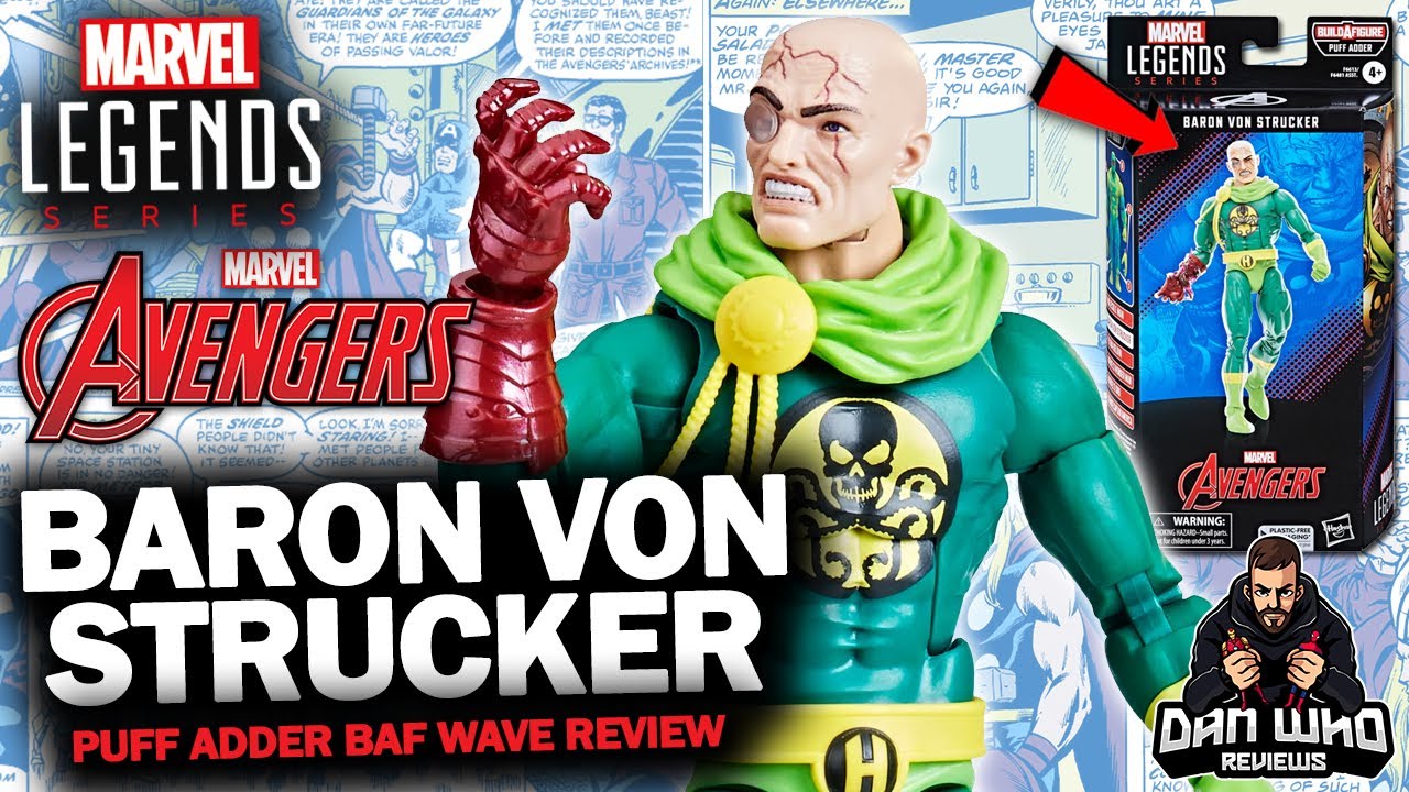 Marvel Legends Baron Von Strucker Hydra Puff Adder BAF Wave Review