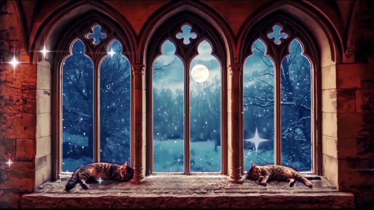 Котик спит в замке Гарри Поттера 🐾🏰✨ | A Cat sleep in Harry Potter’s Castle 🐱✨ 10 hours