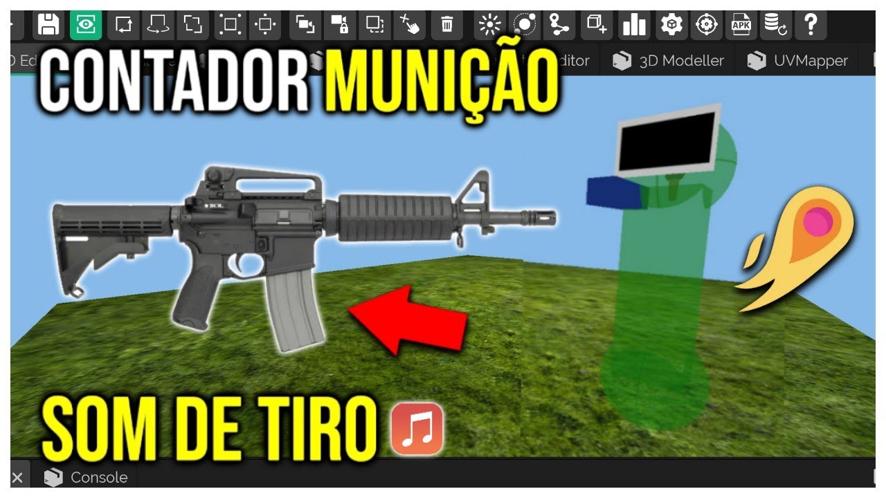 COMO CRIAR UM JOGO DO ZERO NO IT'S MAGIC | SISTEMA DE MUNIÇÃO + SOM AO ATIRAR - ITsMagic Tutorial #3
