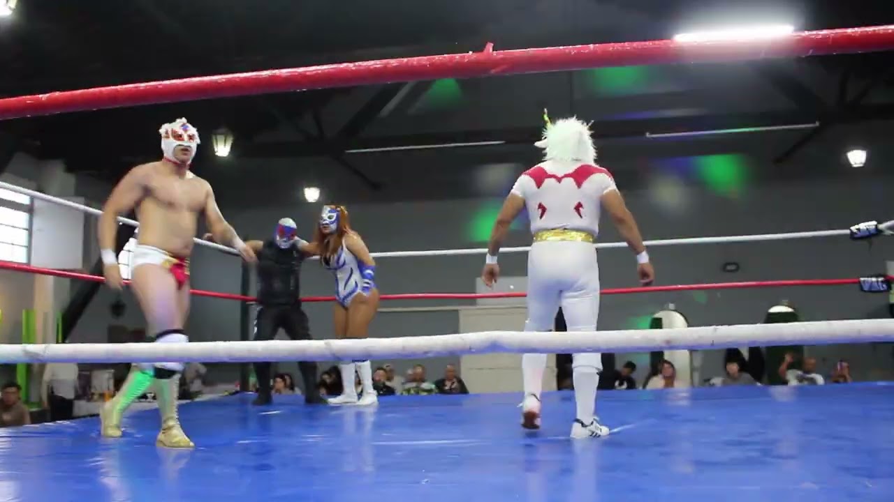 SAW-WAG COLOMBIA CENTURY JR, LA CHIVA Y BENGALEE VS TERROR STAR GEMELO HALCON 2 Y SERKET RELEVOS MIX