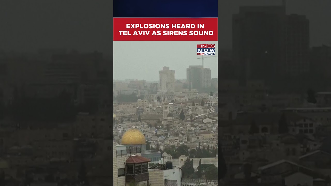 Israel-Iran War: Multiple Explosions And Sirens Heard In Tel Aviv | US Vs Iran #shorts