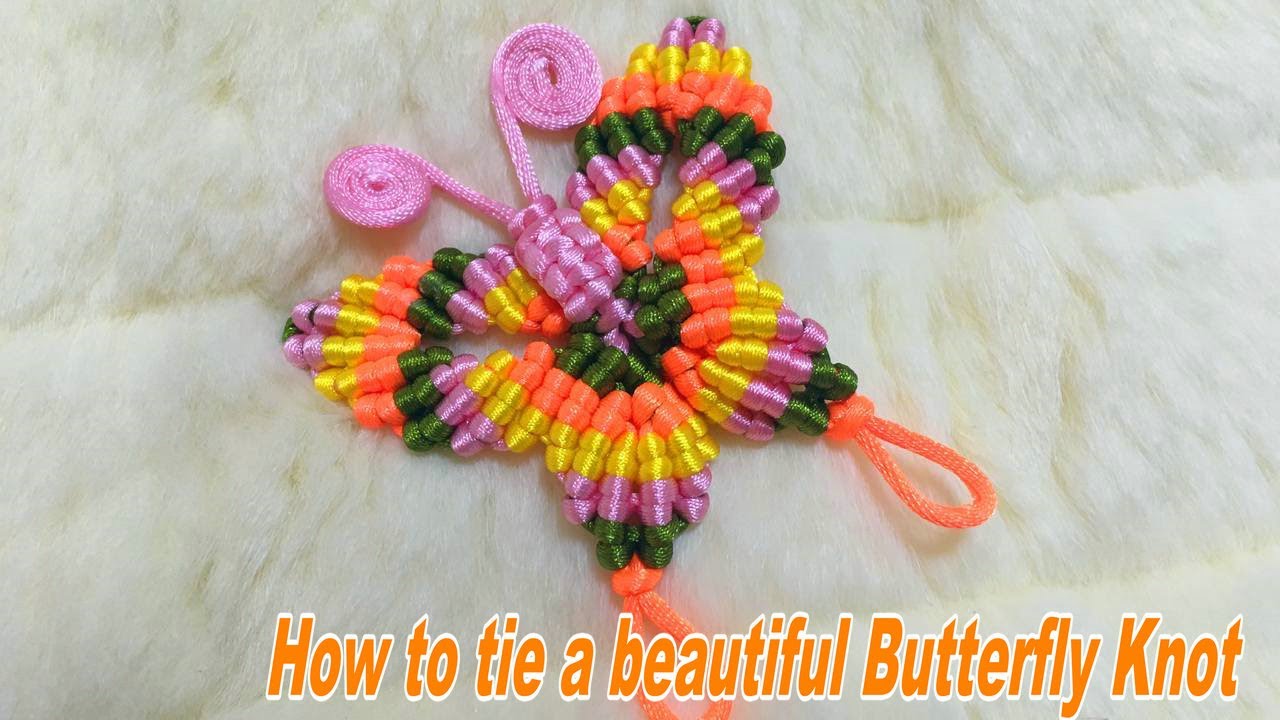 Butterfly chinese knot knitting, How to tie a beautiful Butterfly Knot