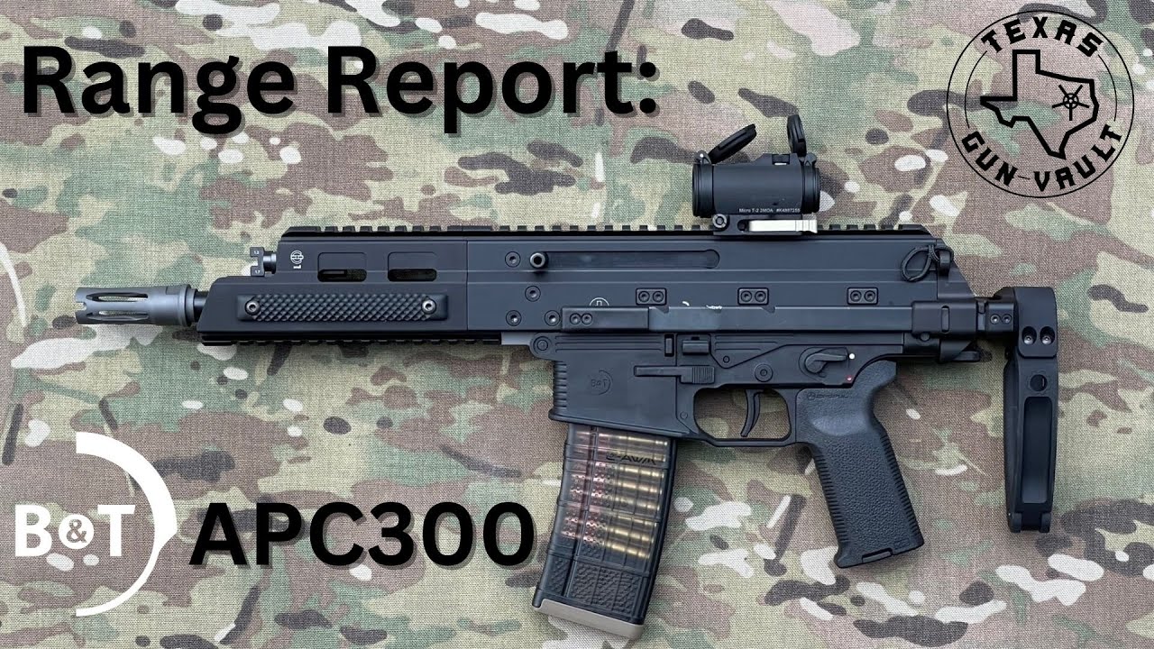 Отчет о стрельбе: B&T APC300 (пистолет .300 Blackout)