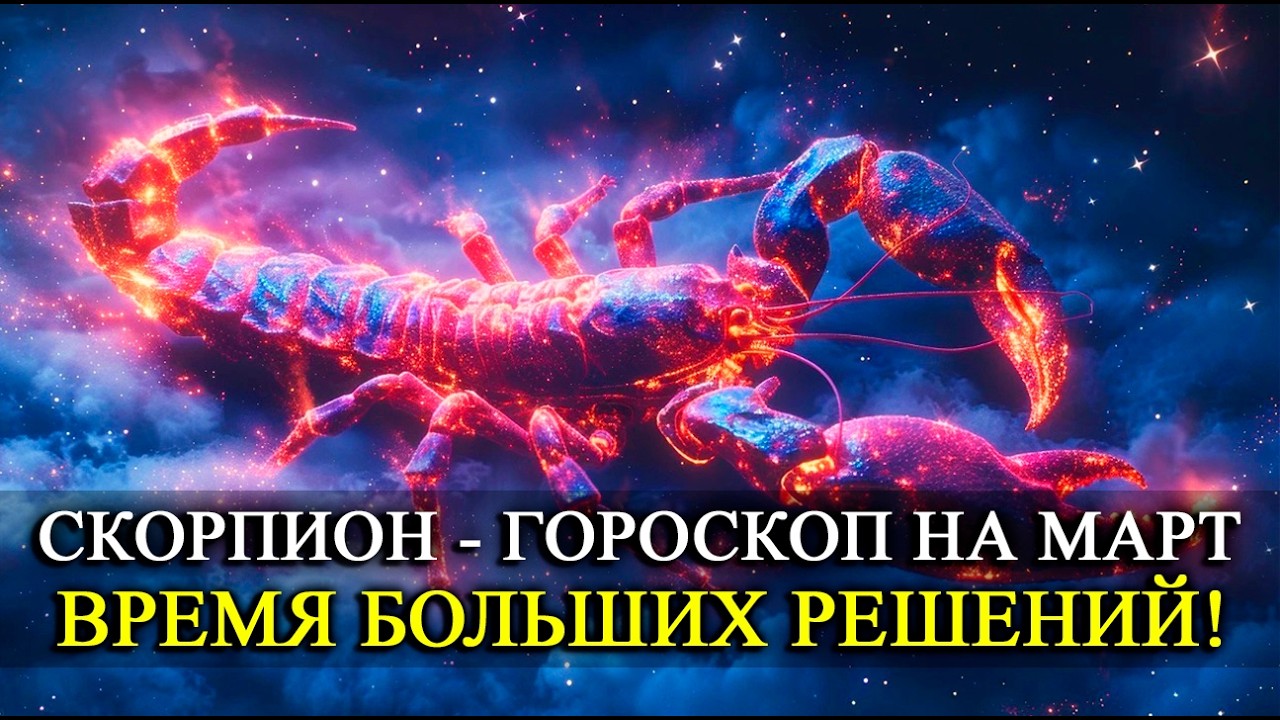 СКОРПИОН — МАРТ 2026: Время Больших Решений! Как правильно прожить март, чтобы год сложился удачно!