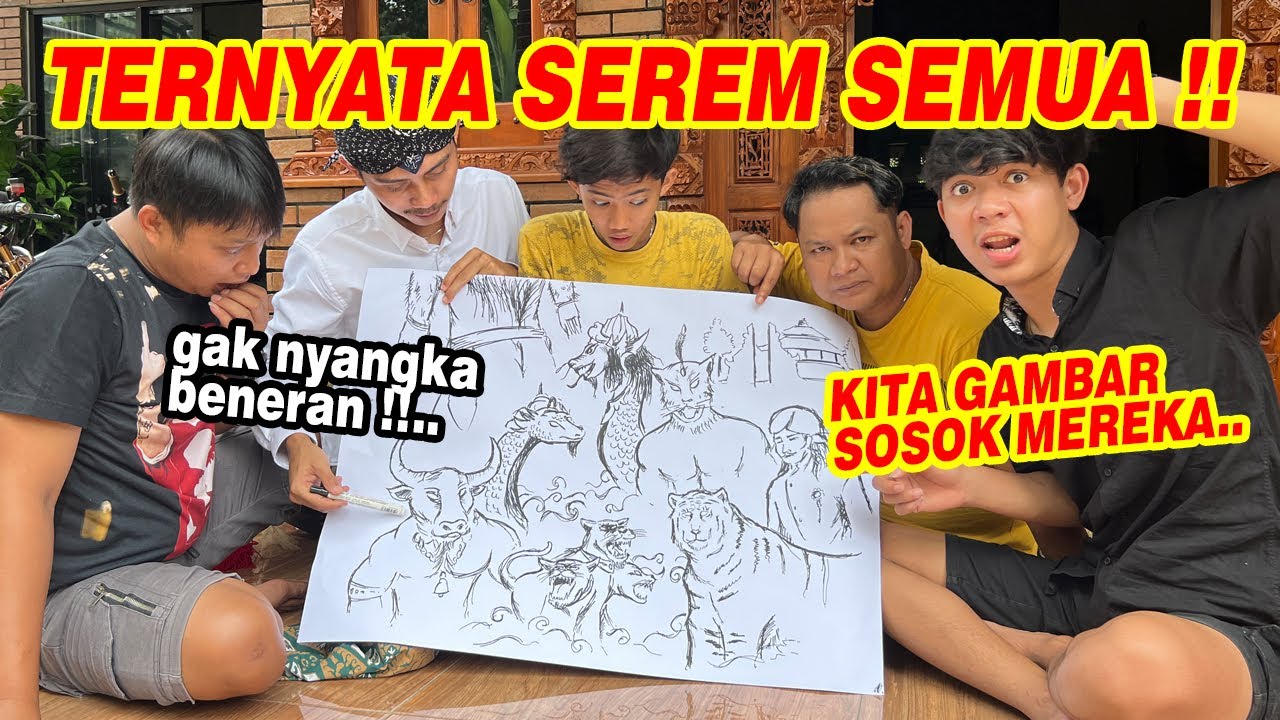 SEMUA SOSOK BARONGAN KITA GAMBAR SEMUA !!