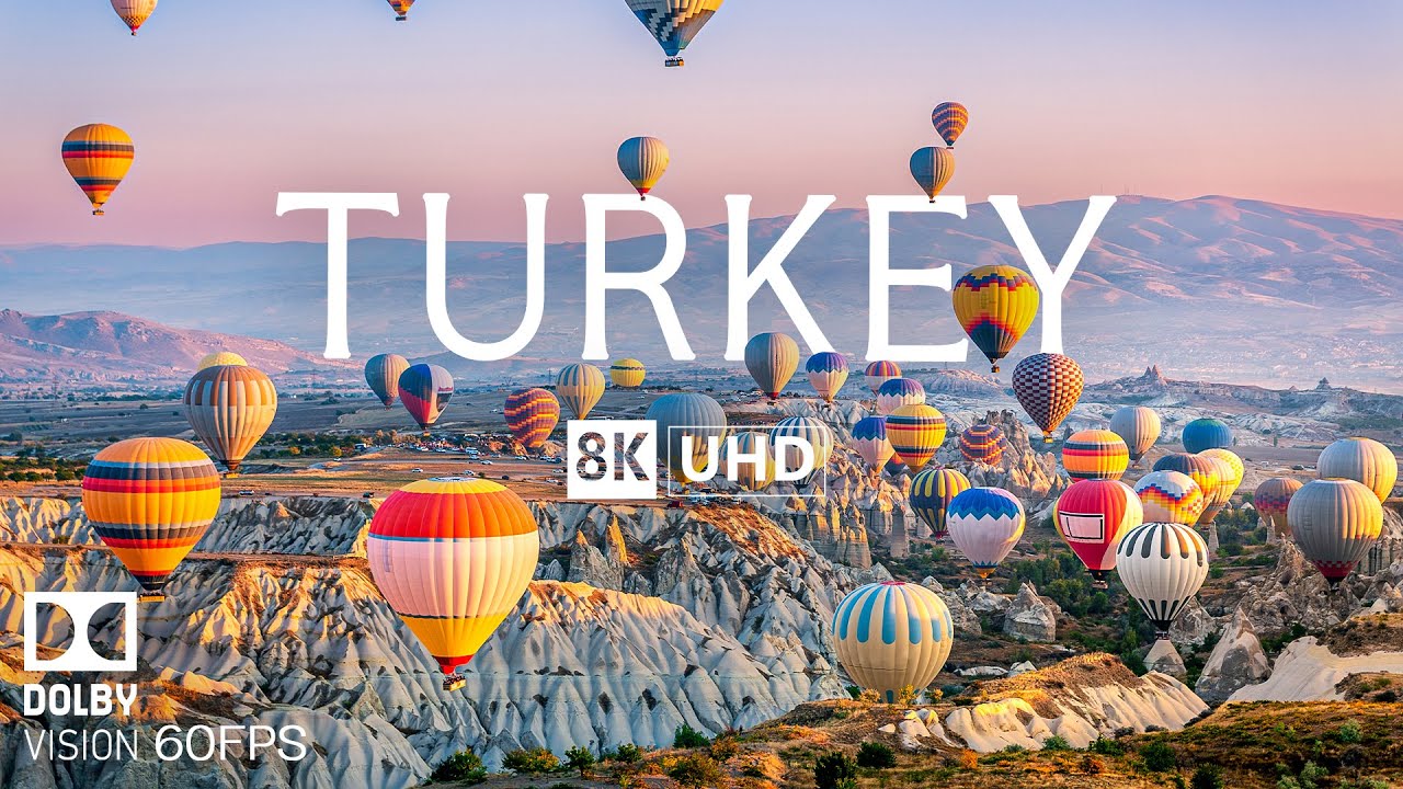 Турция 8K видео Ultra HD с мягкой фортепианной музыкой - 60 кадров в секунду - 8K Nature Film