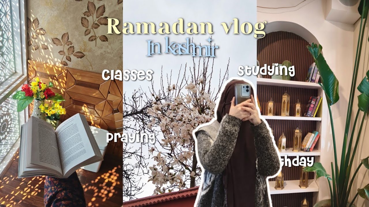 *Realistic* ramadan in kashmir | productive, studying,cooking,praying,dhikr  and more🤍🌧️