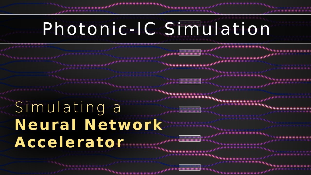 Wave Simulation of a Photonic-IC for Neural Network Accelleration