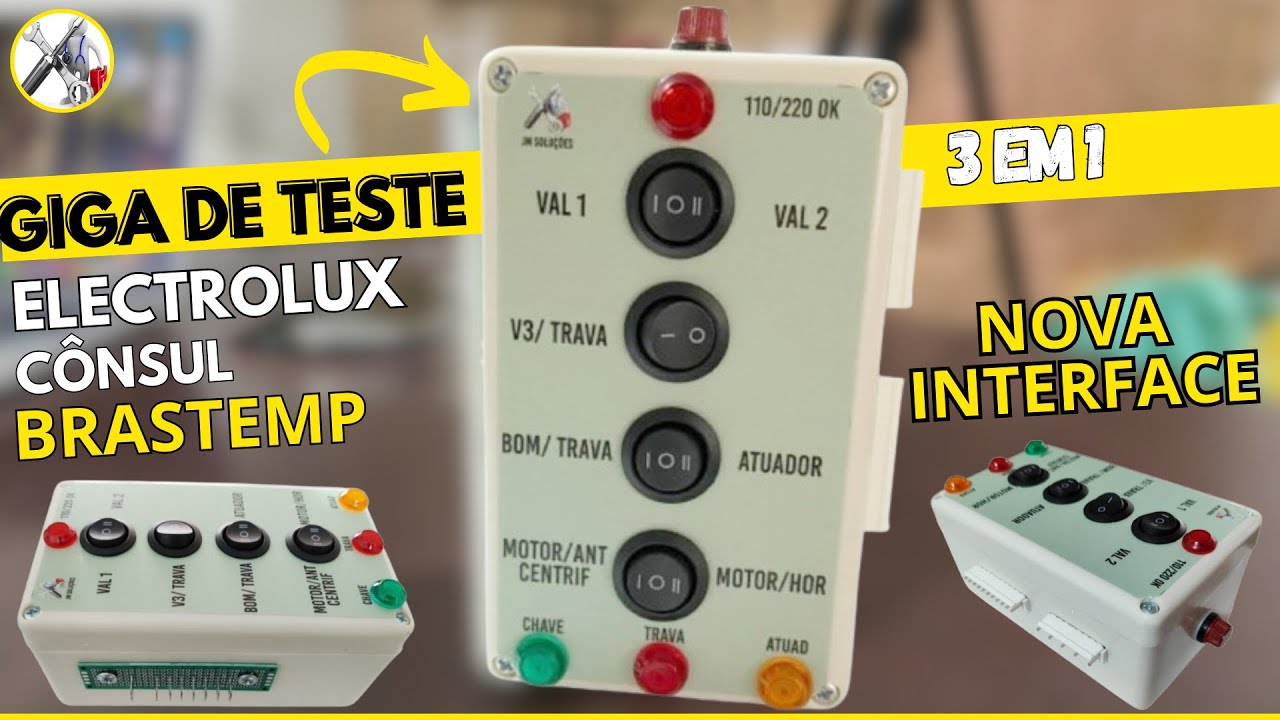 Giga de testes 3 em 1 Electrolux cônsul Brastemp com nova interface tirando todas as dúvidas