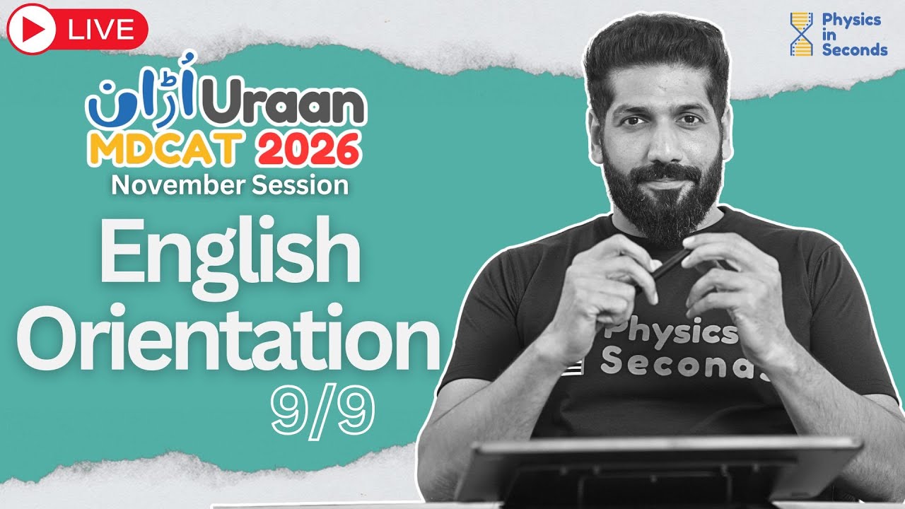 English Orientation | Uraan MDCAT 2026