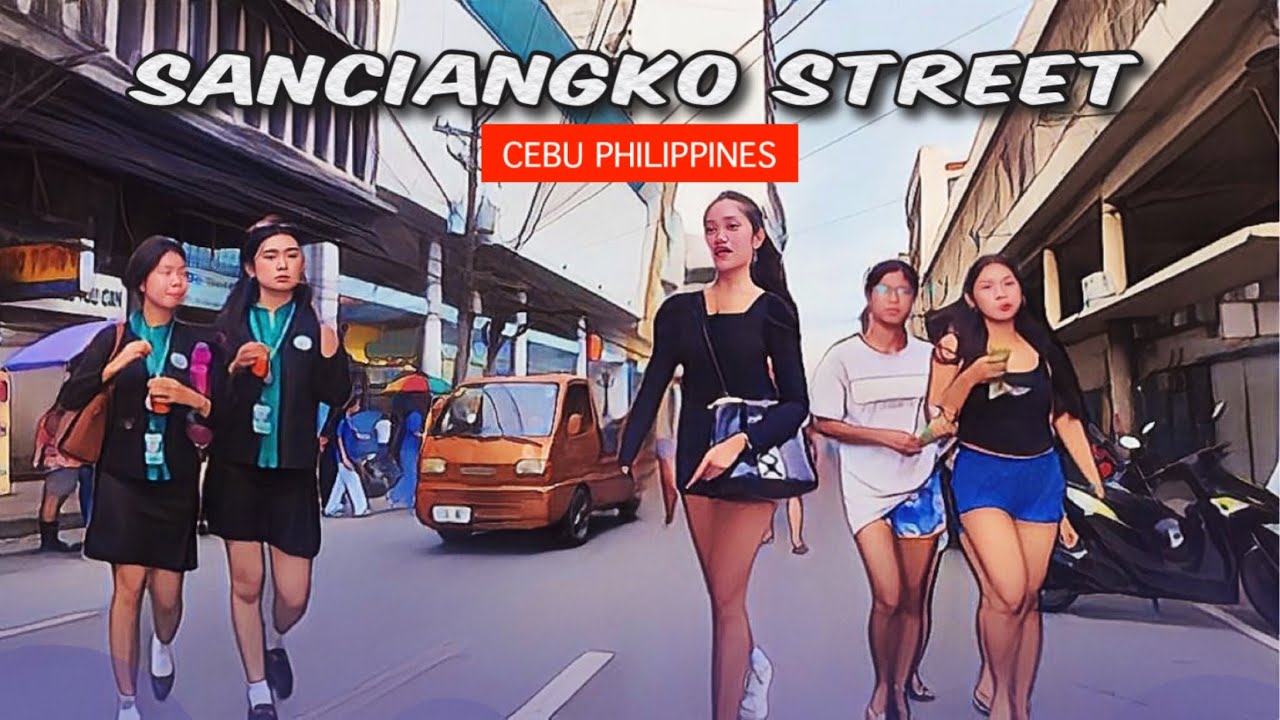 🐵 [HD #CEBU 🇵🇭 ] Sanciangko Street, Cebu Walking Tour