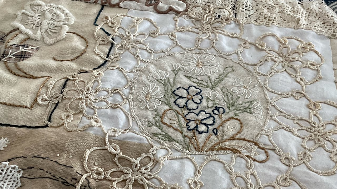 Part 20 Vol 8 Gathered Things #quiltedhearts  #roxyjournalofstitchery #slowstitch 