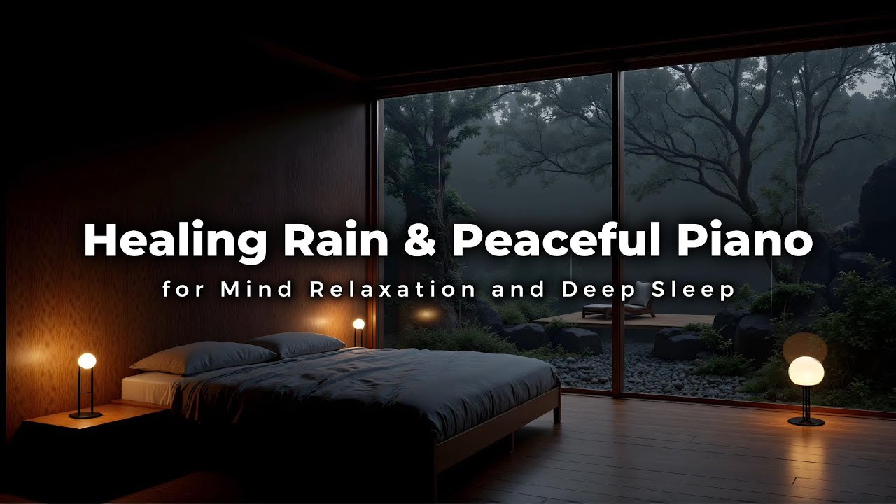 Healing Rain & Peaceful Piano | Calm Ambience for Mind Relaxation and Deep Sleep