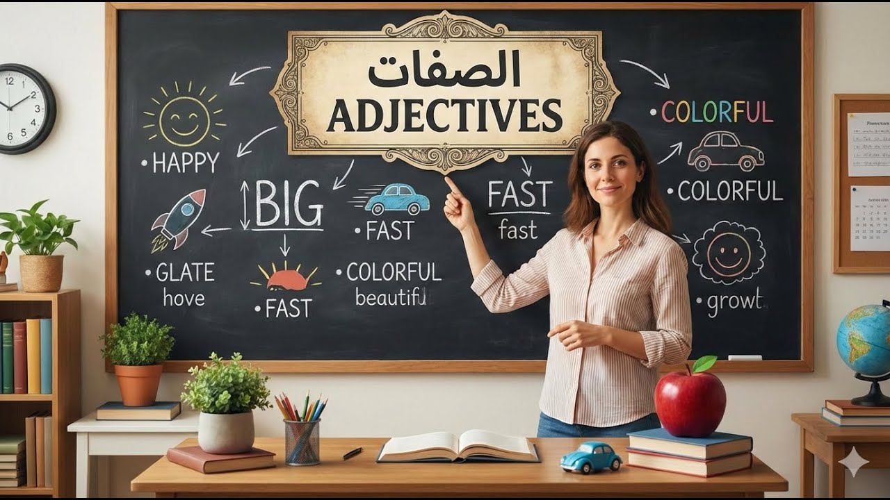 تعلم الإنجليزية من الصفر: الصفات بالإنجليزية | Learn English Adjectives from Zero