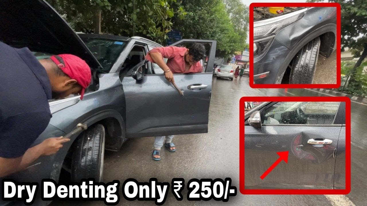 Dry Denting | Car Dent Removed Only Rs 250/- | No Paint Required