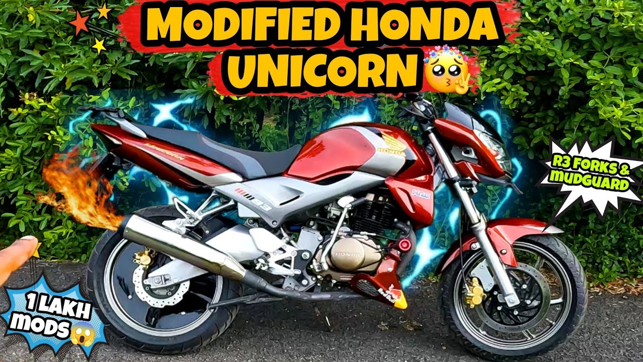 MODIFIED HONDA UNICORN IN TN🔥1 LAKH MODIFICATIONS🤑V3 SWINGARM😱INSANE MOD