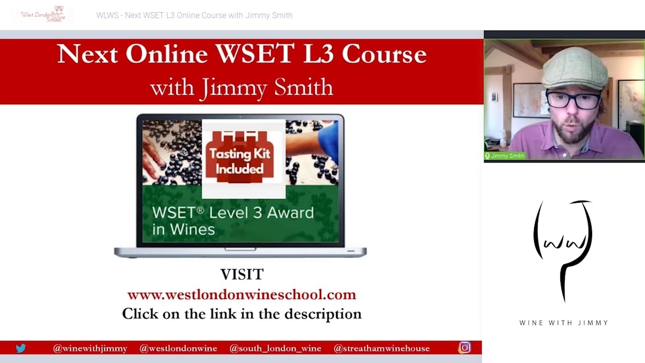 West London Wine School Next WSET L3 Online Course With The Award-Winning Jimmy Smith