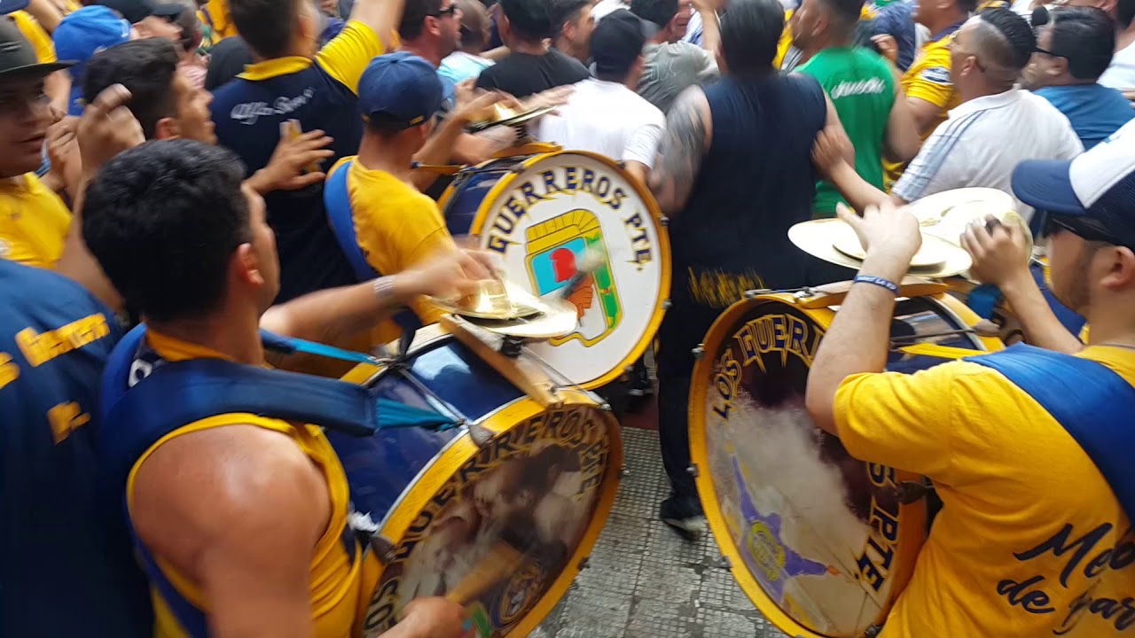 Los guerreros Rosario Central show de trompetas ingreso clásico 2019