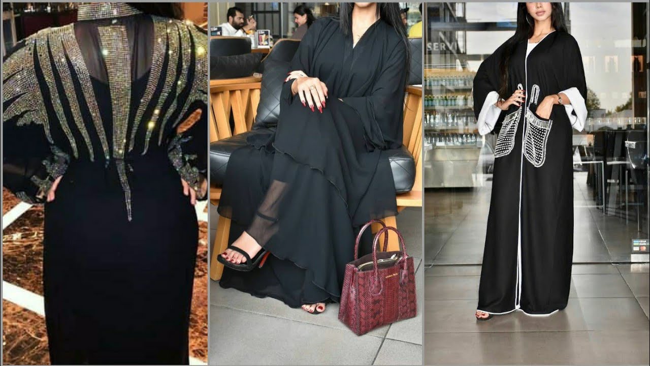 #عبايات_سوداء #عبايات_خليجية  موديلات عبايات إماراتية حرير وشيفون أخر شياكة 2021|black abayas