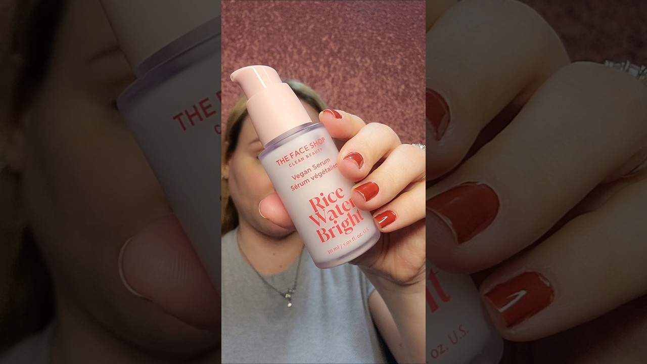 The Face Shop Rice Water Bright Serum Review #thefaceshop #ricewaterbright  #Serum