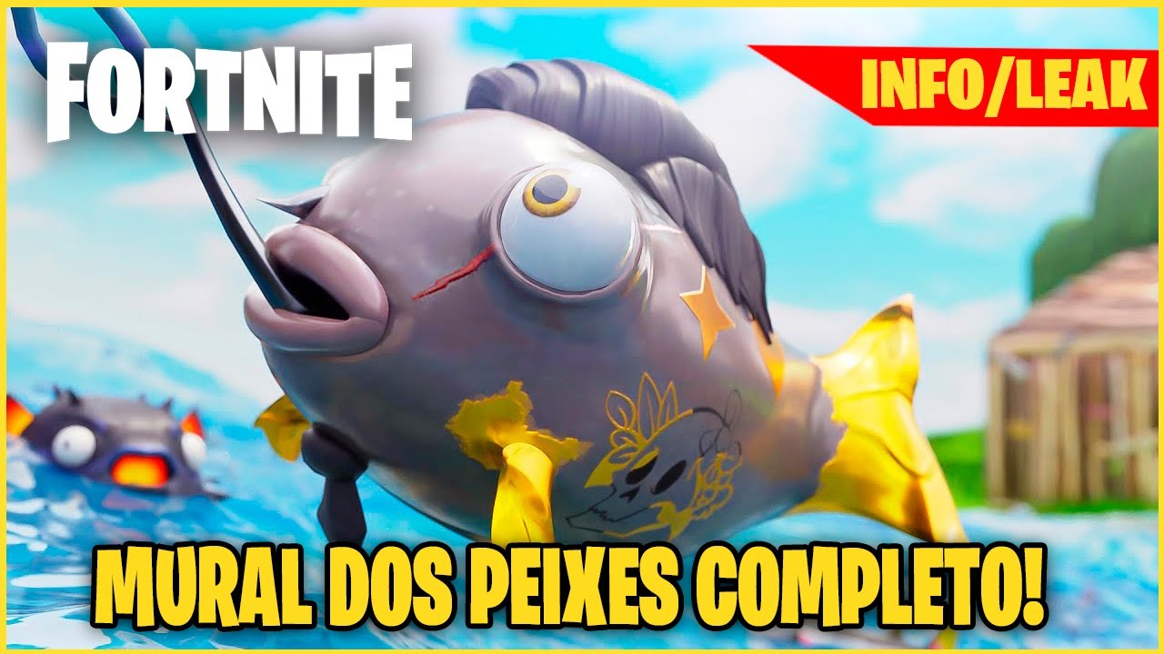 FORTNITE | MURAL DOS PEIXES COMPLETO!