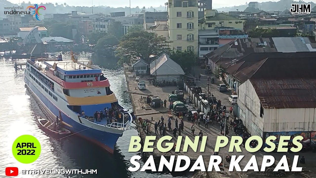 Begini Proses Sandar Kapal di Pelabuhan Manado #kmbarcelona1 #kapalpenumpang #pelabuhanmanado