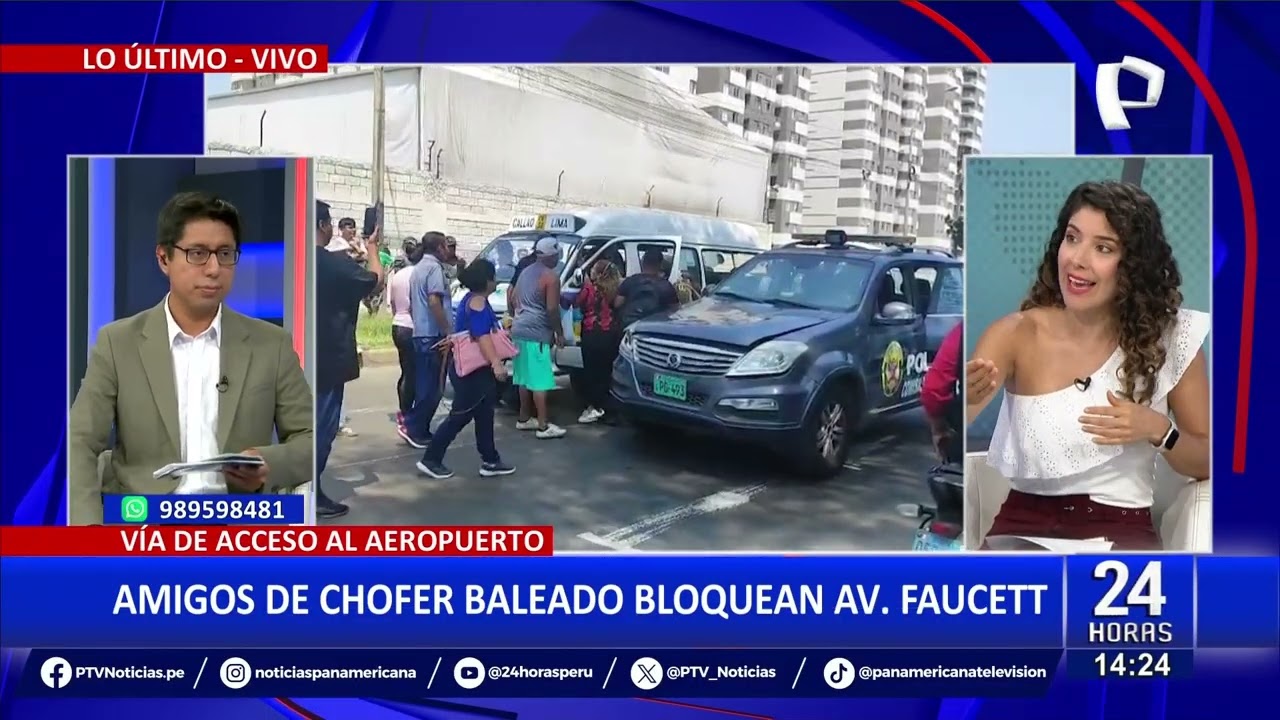 Transportistas bloquean la avenida Faucett por atentados en su contra: 