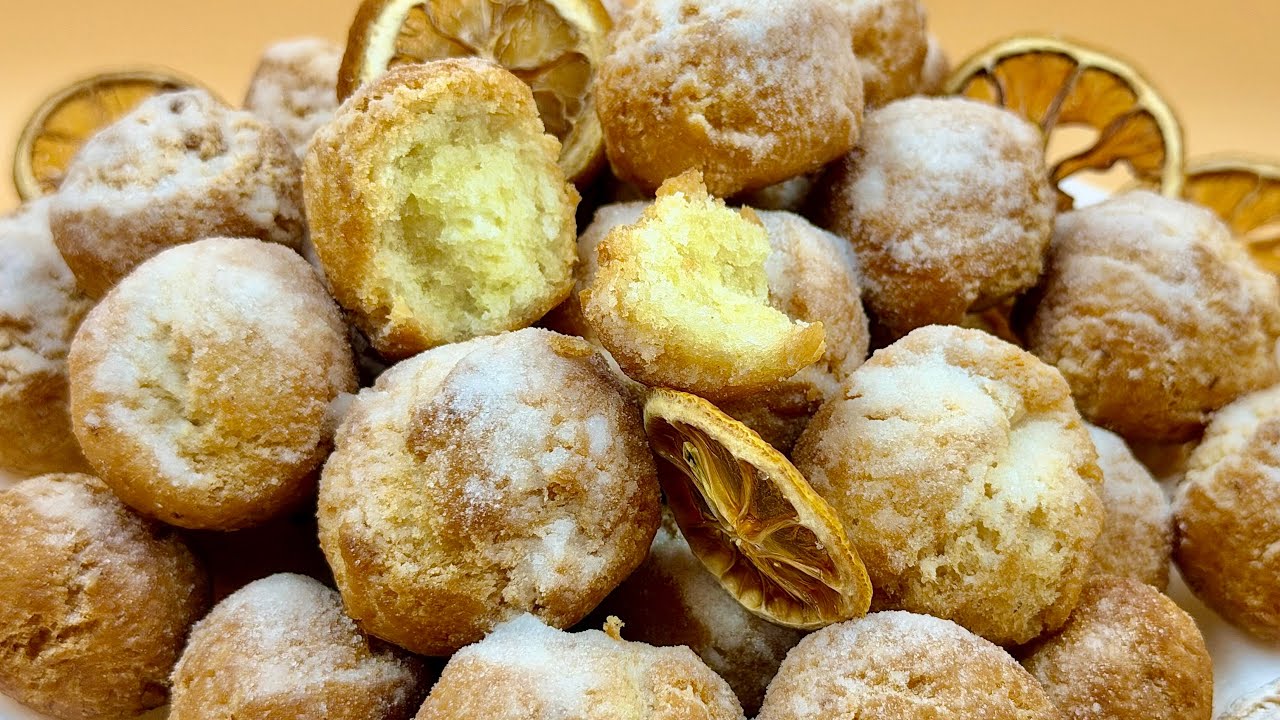 Gogosi cu limoncello  fără ouă