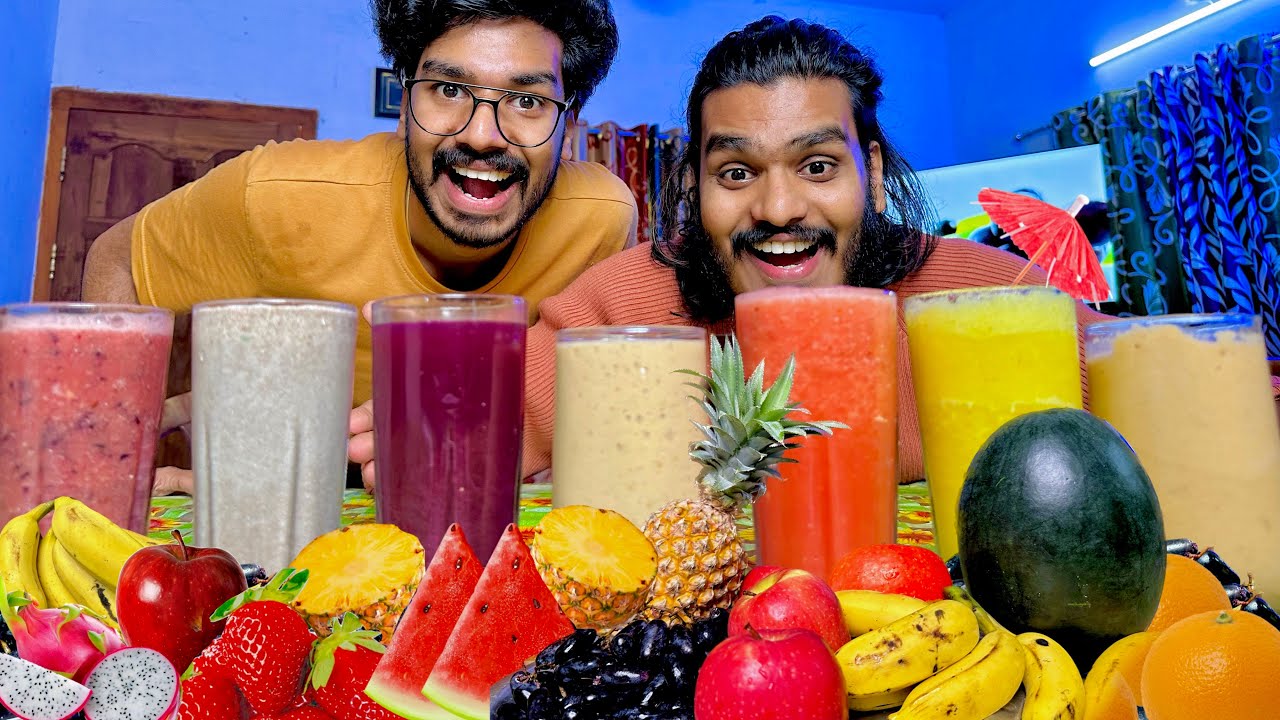 Summer☀️special 10 different healthy fruits shake