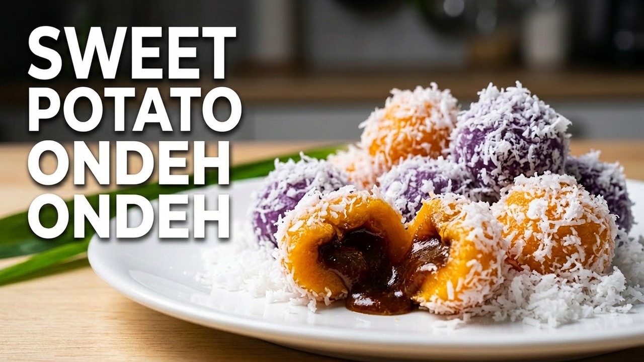 A Must-Try for Any Kueh Lover: How to make Sweet Potato Ondeh Ondeh Dessert (Revised) 2022