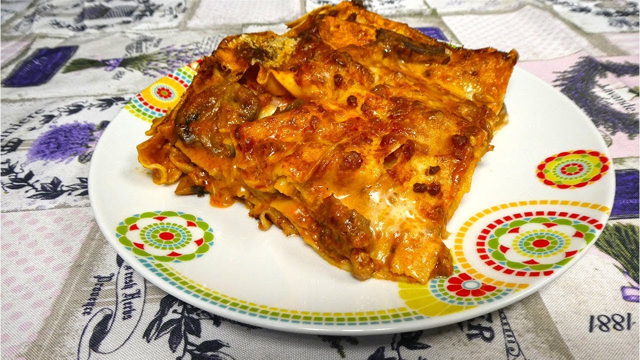 #112 Lasagne ai funghi - Primi piatti