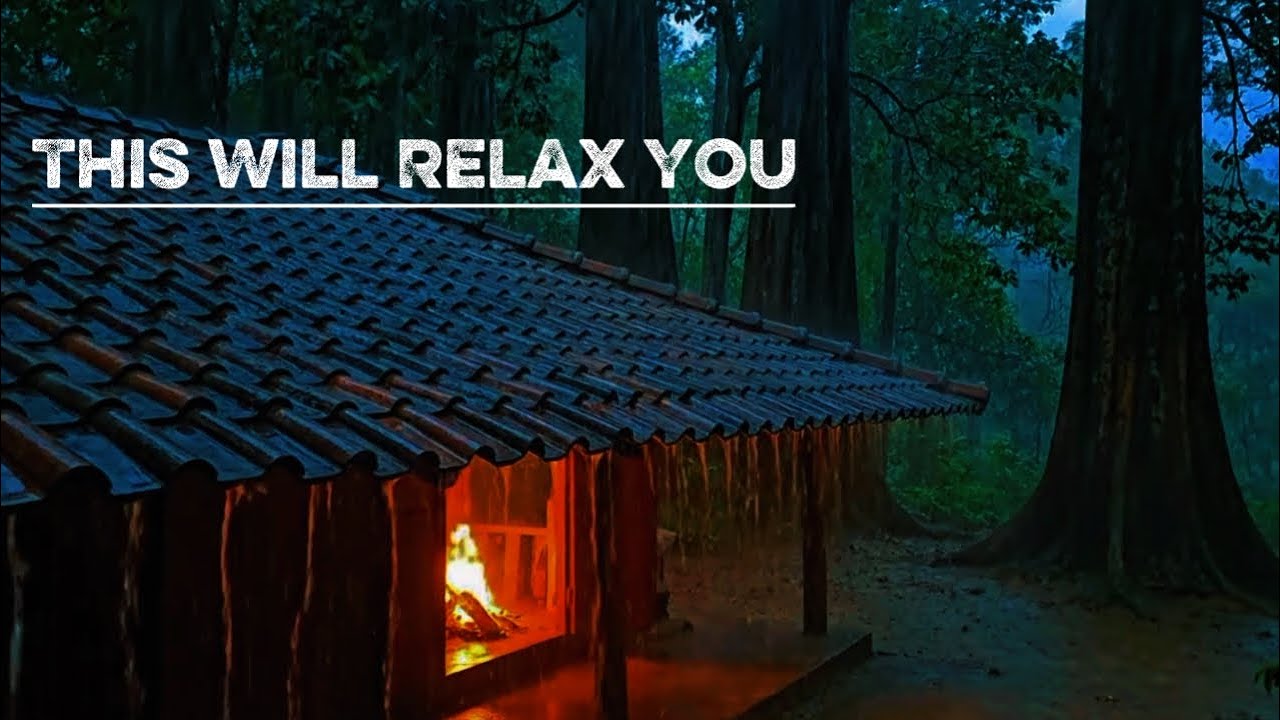 Rain Sounds for Deep Sleep in a Javanese Traditional Village House | Indonesian Rural Rain