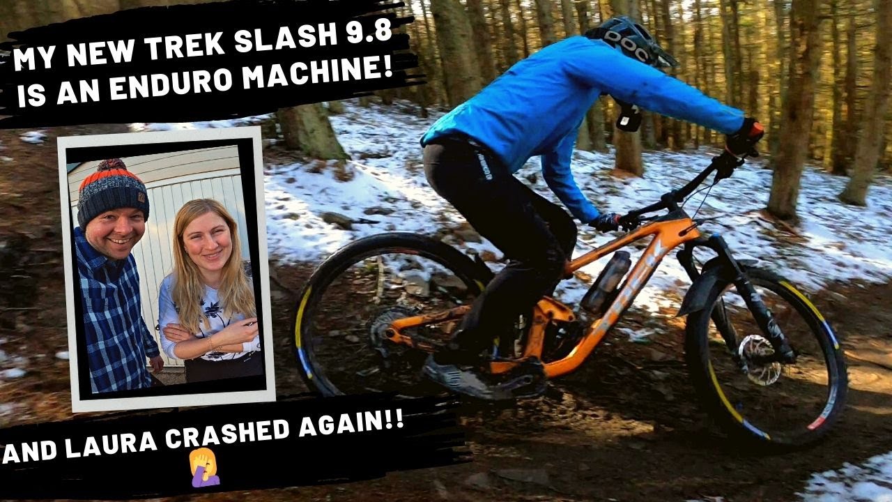 My New Trek Slash 9.8 XT is an Enduro Machine!! | Riding Trails on the new beast
