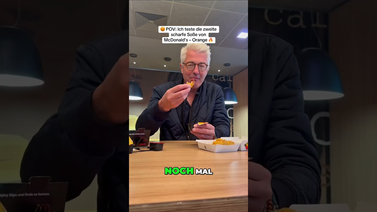 🟠 POV: Ich teste die zweite scharfe So&szlig;e von McDonald&rsquo;s &ndash; Orange 🔥 #spicydipchallenge #mcspicy