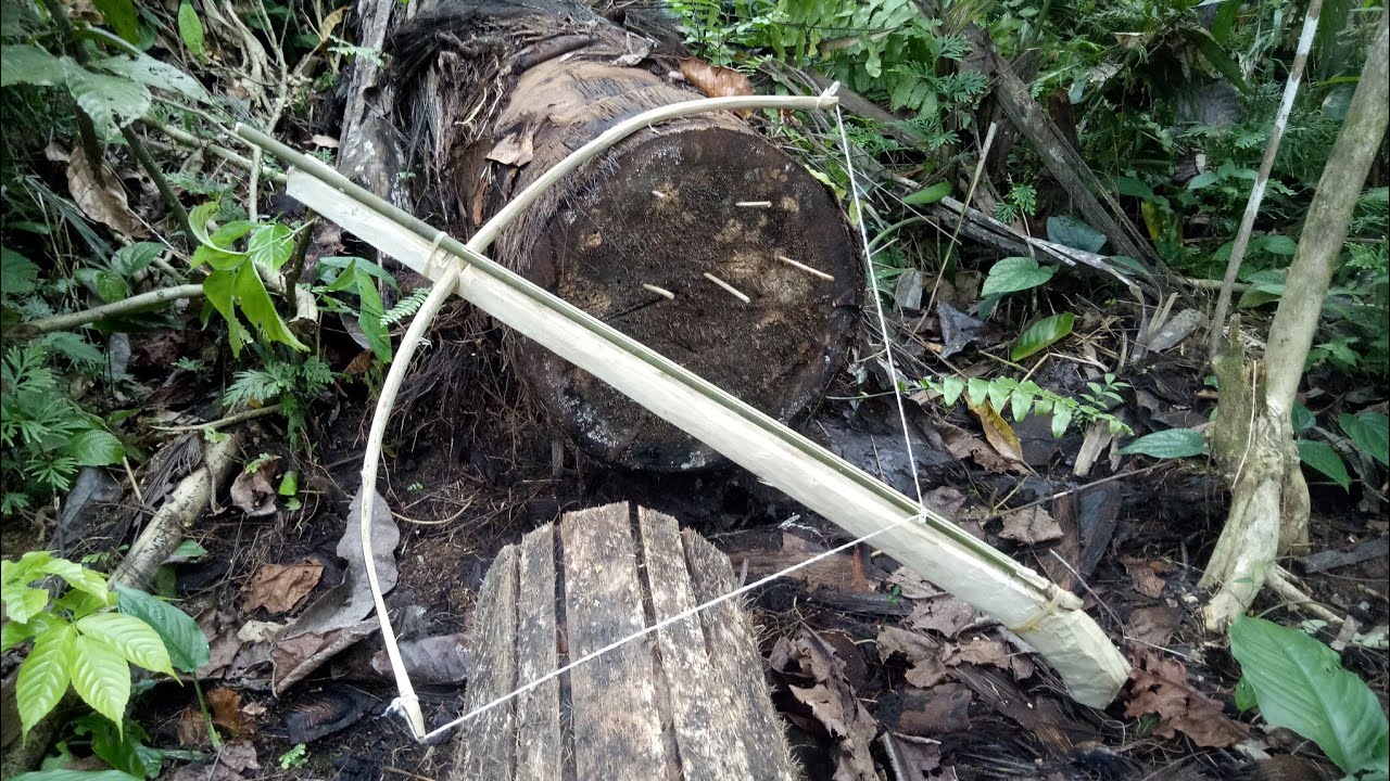 Cara Membuat Crossbow Dari Kayu Dan Bambu