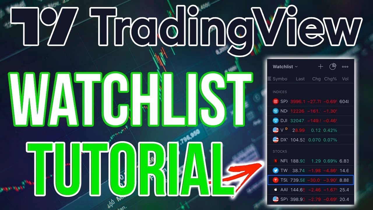 TradingView Watchlist Tutorial | How To Use Watchlists On TradingView