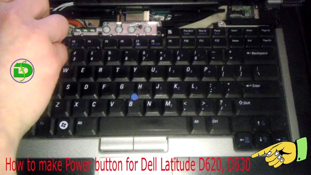 How to make Power button for Dell Latitude D620, D630 Laptop When your keyboard damaged