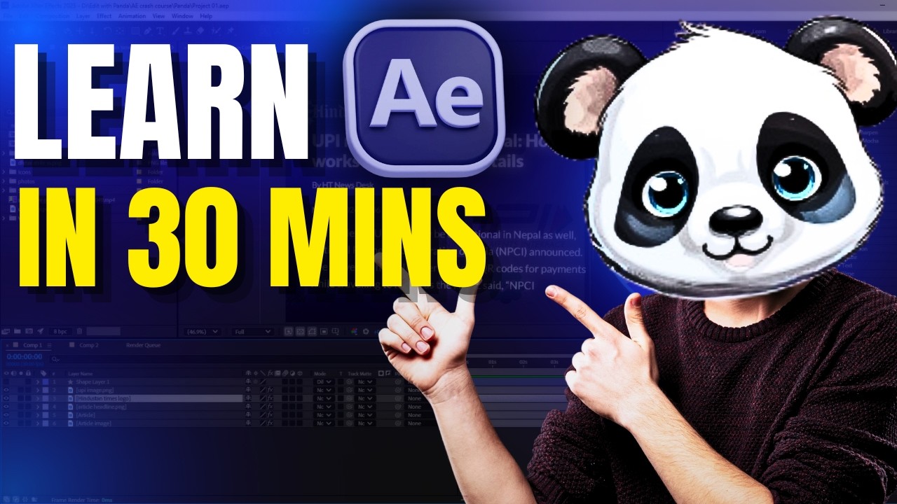 I will teach you After Effects in JUST 30 Minutes | Edit with Panda