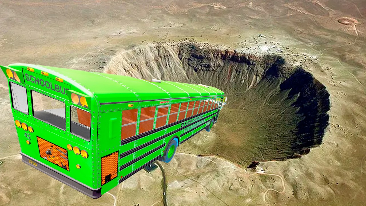 BeamNG Drive Top 50 Bus Crashes &ndash; School Bus Jumps & Yellow Bus Crash Compilation