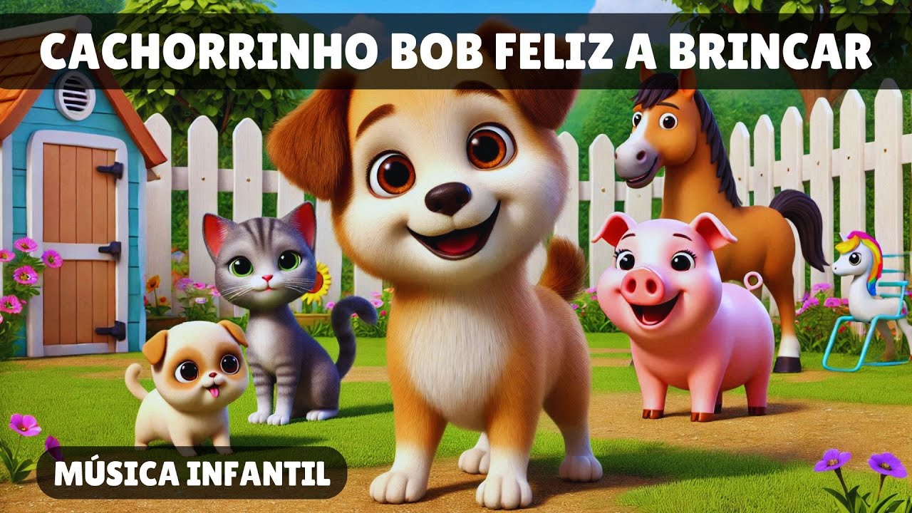 Cachorrinho Bob Feliz a Brincar - Bob e Sua Turma (M&uacute;sica&nbsp;Infantil)