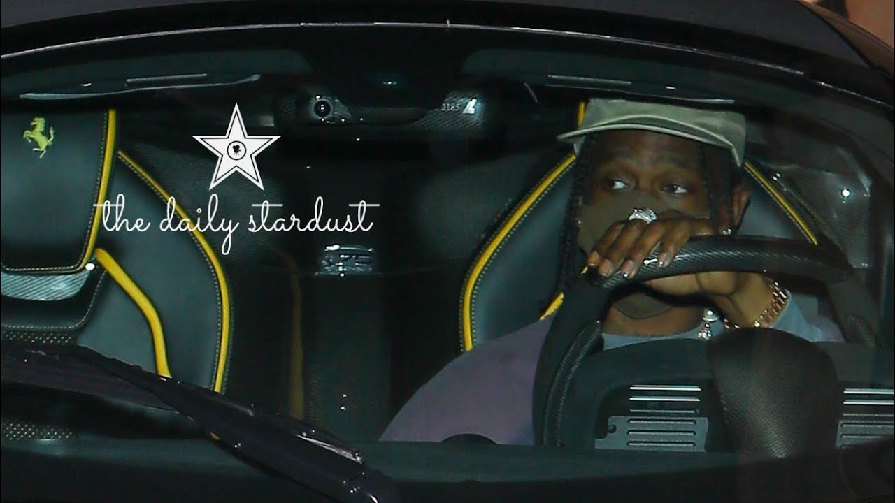 Travis Scott jumps into his custom LaFerrari worth $1,500,000 after celebrating birthday in Miami