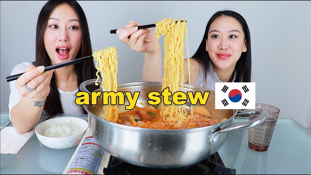 АРМИЙСКОЕ ТУШЕНОЕ МУКБАНГ (Budaejjigae Mukbang) 🍲